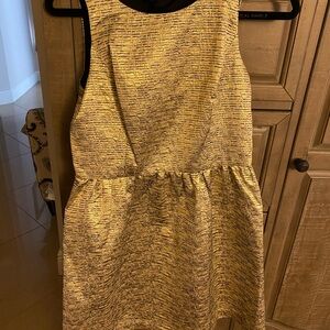 Kensie Gold Textured Mini Dress